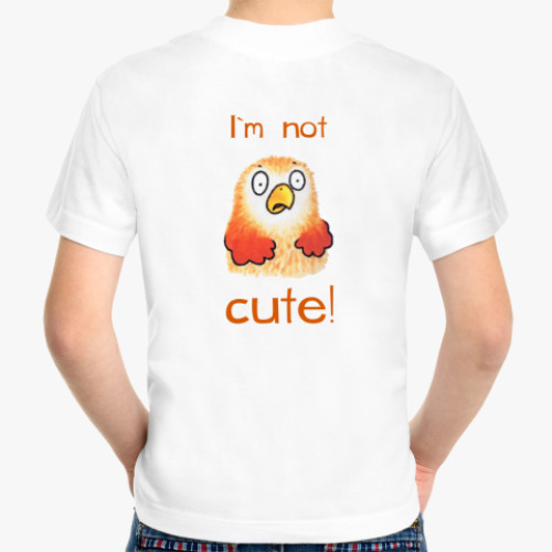 Детская футболка с принтом Я не миленький!