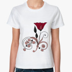 Классическая женская футболка ЦВЕТОК