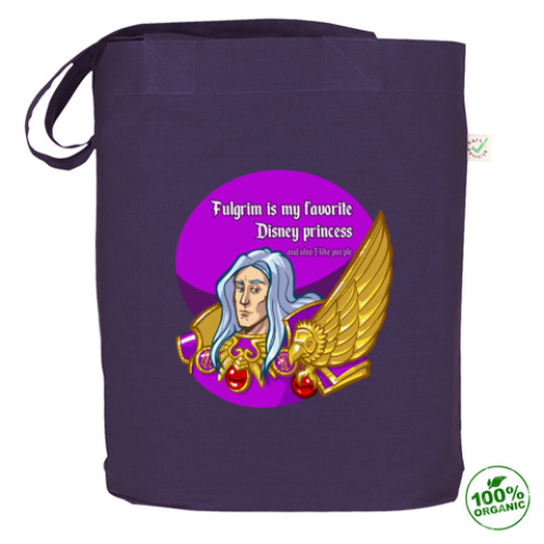 Сумка шоппер с принтом ...А ещё я люблю фиолетовый