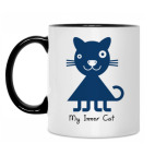 Кружка двухцветная