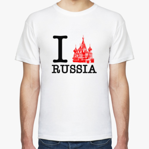 Футболка с принтом Russia