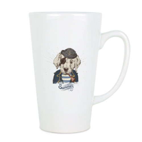 Чашка Латте Пиратский собака