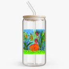 Банка с бамбуковой крышкой