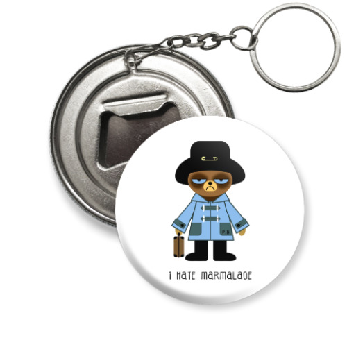 Брелок-открывашка с принтом Grumpy Paddington