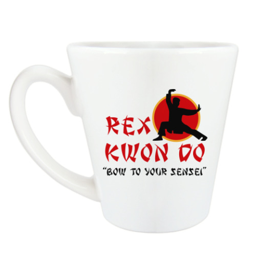 Чашка Латте с принтом Каратист