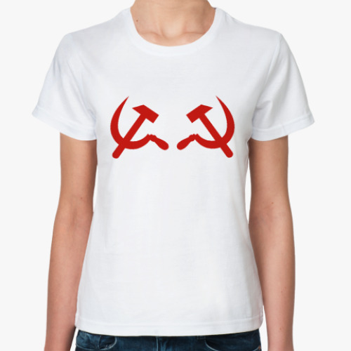 Классическая футболка СЕРП И МОЛОТ