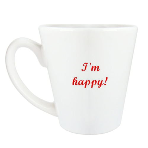 Чашка Латте 'Happy'