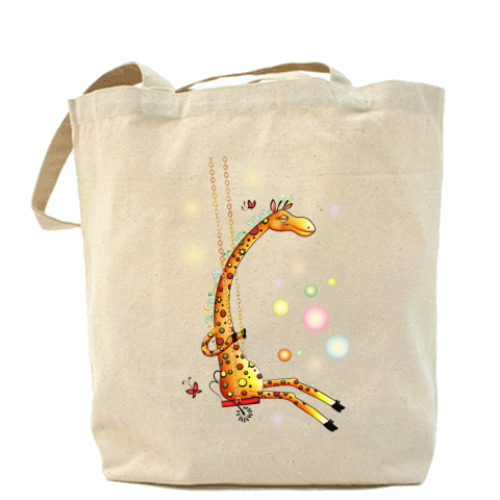 Сумка шоппер с принтом ЖИРАФА
