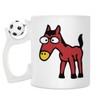 Кружка с футбольным мячиком