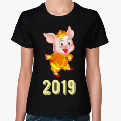Женская футболка Happy Piggy Year