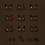 Жизнь реальна (пиксельные котики в 3D очках)