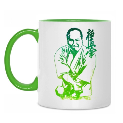 Кружка с принтом Масутатсу Ояма