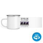 Кружка металлическая белая (круговая запечатка)