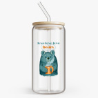 Банка с бамбуковой крышкой