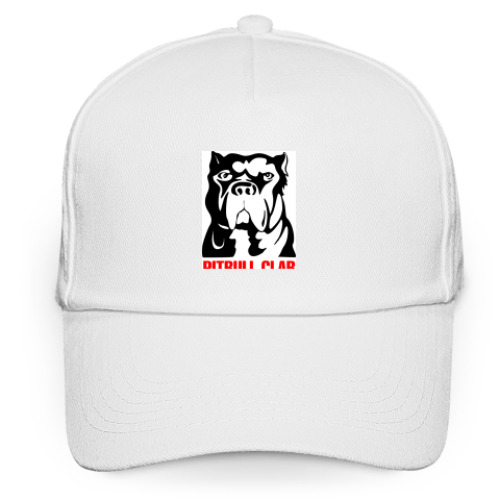 Кепка бейсболка с принтом 'Питбуль клуб'