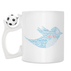 Кружка с футбольным мячиком