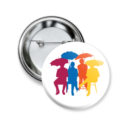 Значок 50мм English Rain