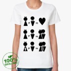 Женская футболка органик