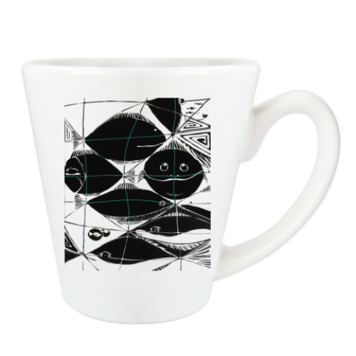 Чашка Латте 'Рыбы'