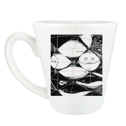 Чашка Латте 'Рыбы'