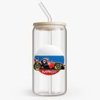 Банка с бамбуковой крышкой