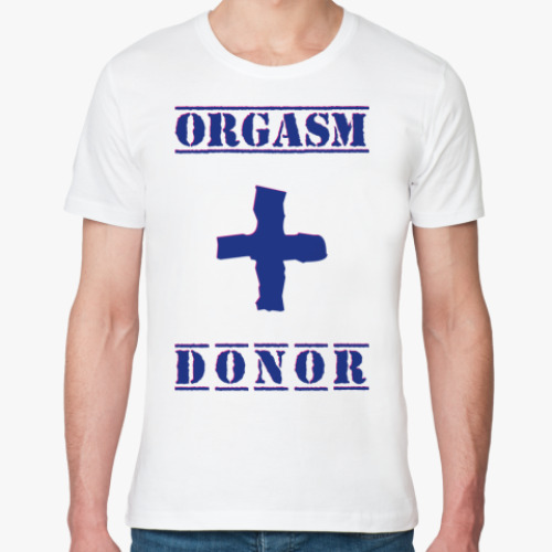 Футболка из органик-хлопка ORGASM DONOR