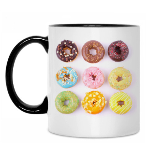 Кружка с принтом Пончики