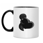 Кружка двухцветная