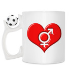 Кружка с футбольным мячиком