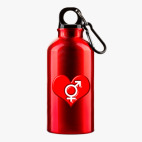 Металлическая бутылка 400 мл UV-DTF