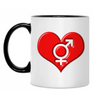 Кружка двухцветная