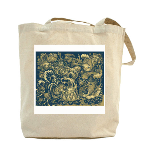 Сумка шоппер с принтом Magic world