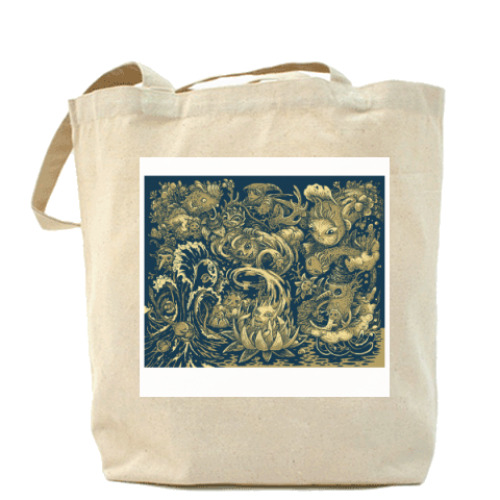 Сумка шоппер с принтом Magic world