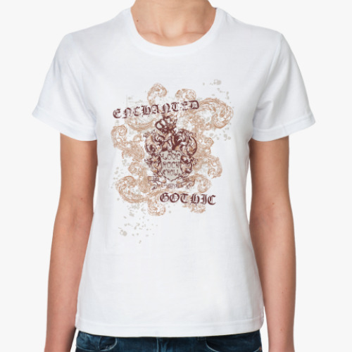 Классическая футболка с принтом Rock-n-roll