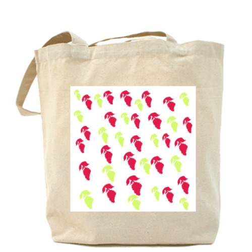 Сумка шоппер с принтом  'Малинка'