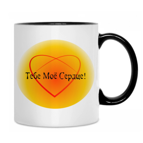 Кружка с принтом Сердце