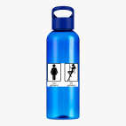 Прозрачная спортивная бутылка