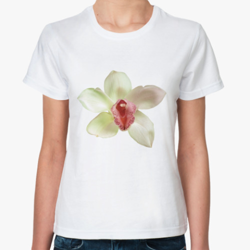 Классическая футболка  орхидея
