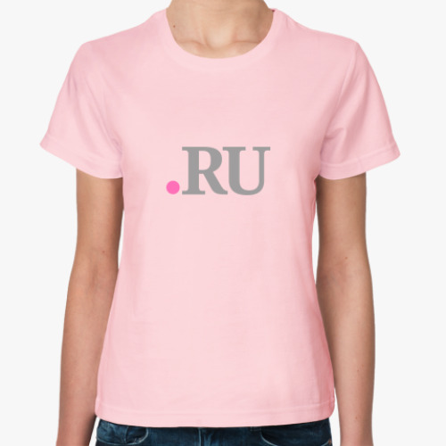 Женская футболка .RU, Точка РУ