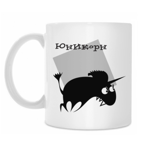 Кружка с принтом Единорог