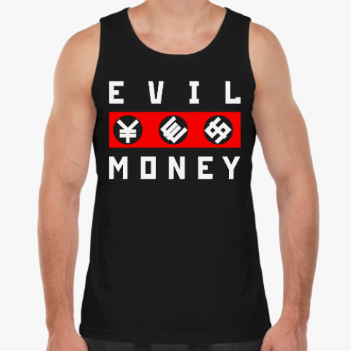 Майка с принтом EVIL MONEY