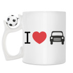 Кружка с футбольным мячиком