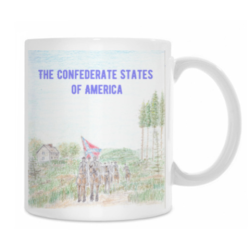 Кружка с принтом Конфедеративные Штаты Америки