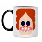 Кружка двухцветная