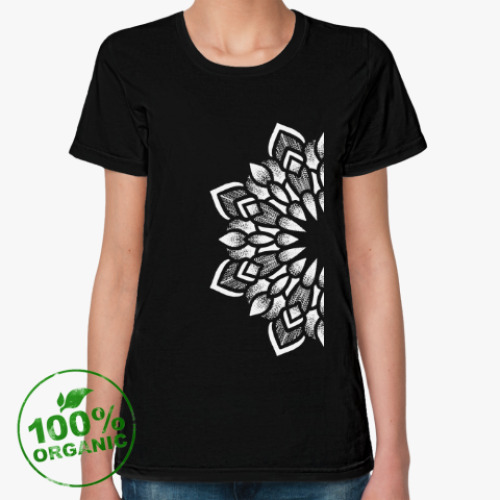 Женская футболка из органик-хлопка Мандала