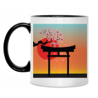 Кружка двухцветная