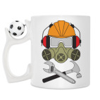 Кружка с футбольным мячиком