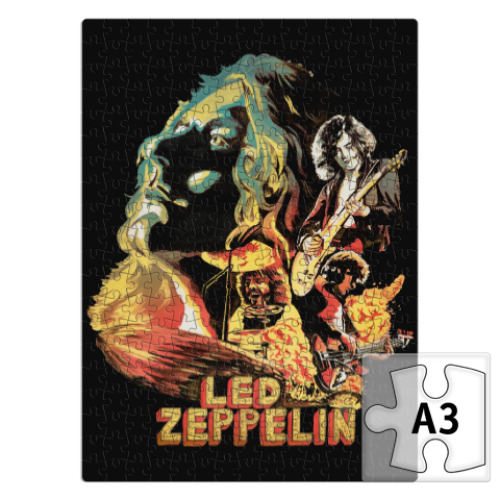 Пазл Led Zeppelin хард-рок группа