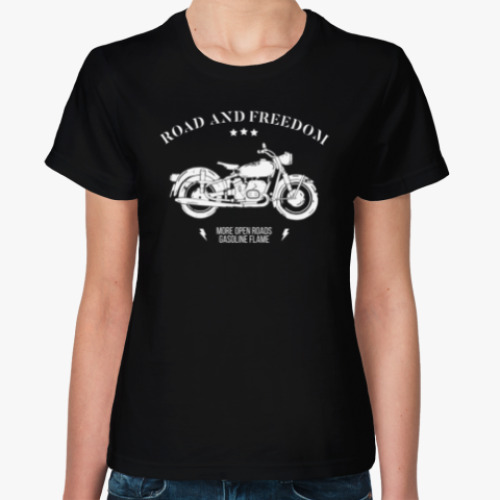 Женская футболка Король дорог (мотоцикл)