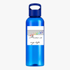 Прозрачная спортивная бутылка